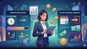 Современная иллюстрация с изображением цифрового кошелька и монет для управления средствами в лотерее